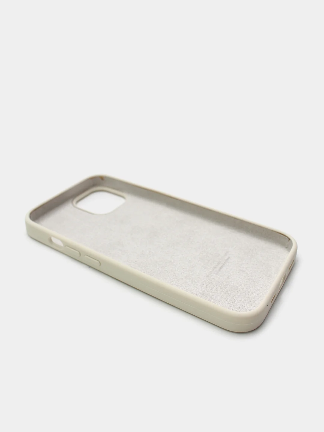 Бежевый чехол Silicone Case для iPhone 13 с закрытым низом