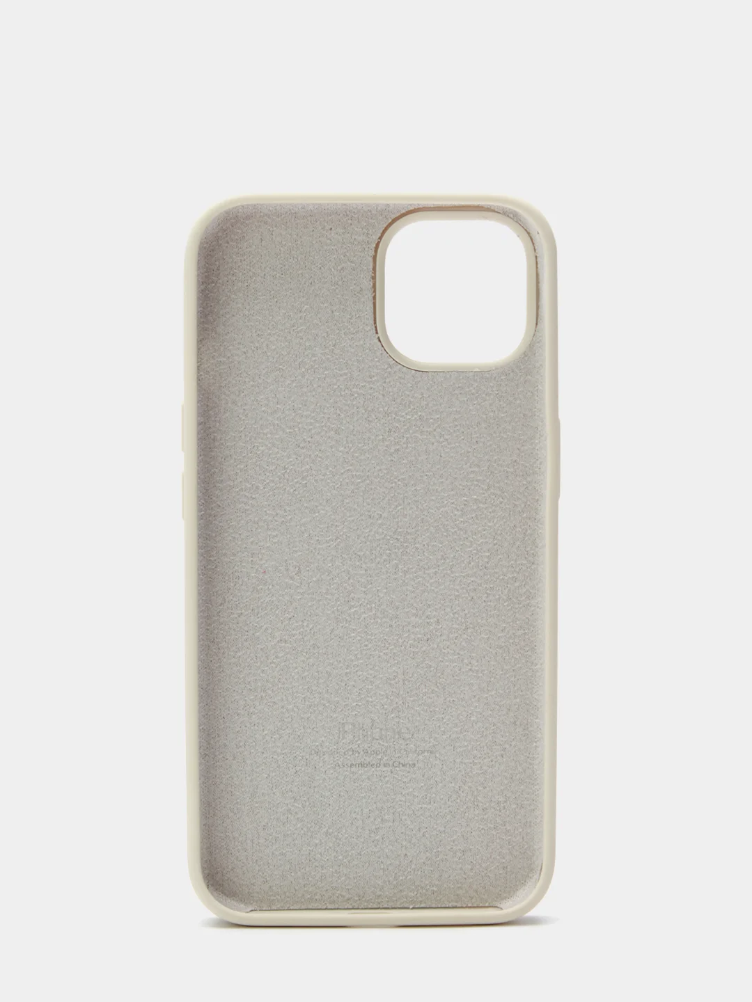Бежевый чехол Silicone Case для iPhone 13 с закрытым низом