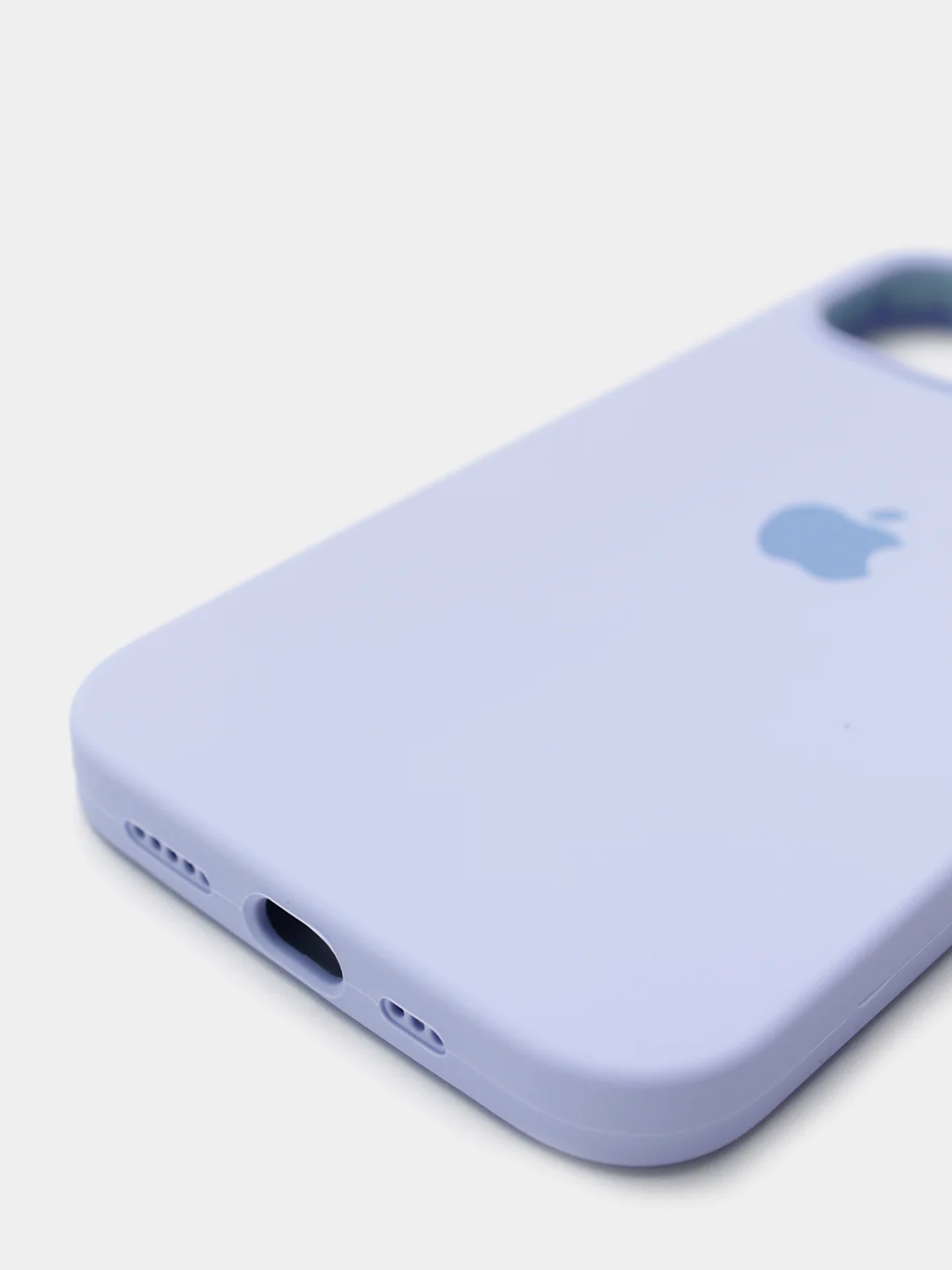 Лавандовый чехол Silicone Case для iPhone 13 с закрытым низом
