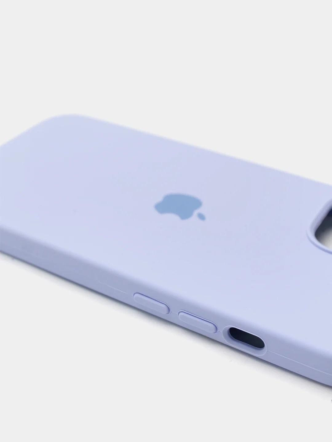 Лавандовый чехол Silicone Case для iPhone 13 с закрытым низом