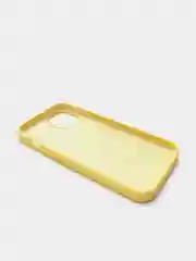 Желтый чехол Silicone Case для iPhone 13 с закрытым низом