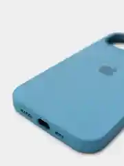 Синий чехол Silicone Case для iPhone 13 с закрытым низом