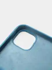 Синий чехол Silicone Case для iPhone 13 с закрытым низом
