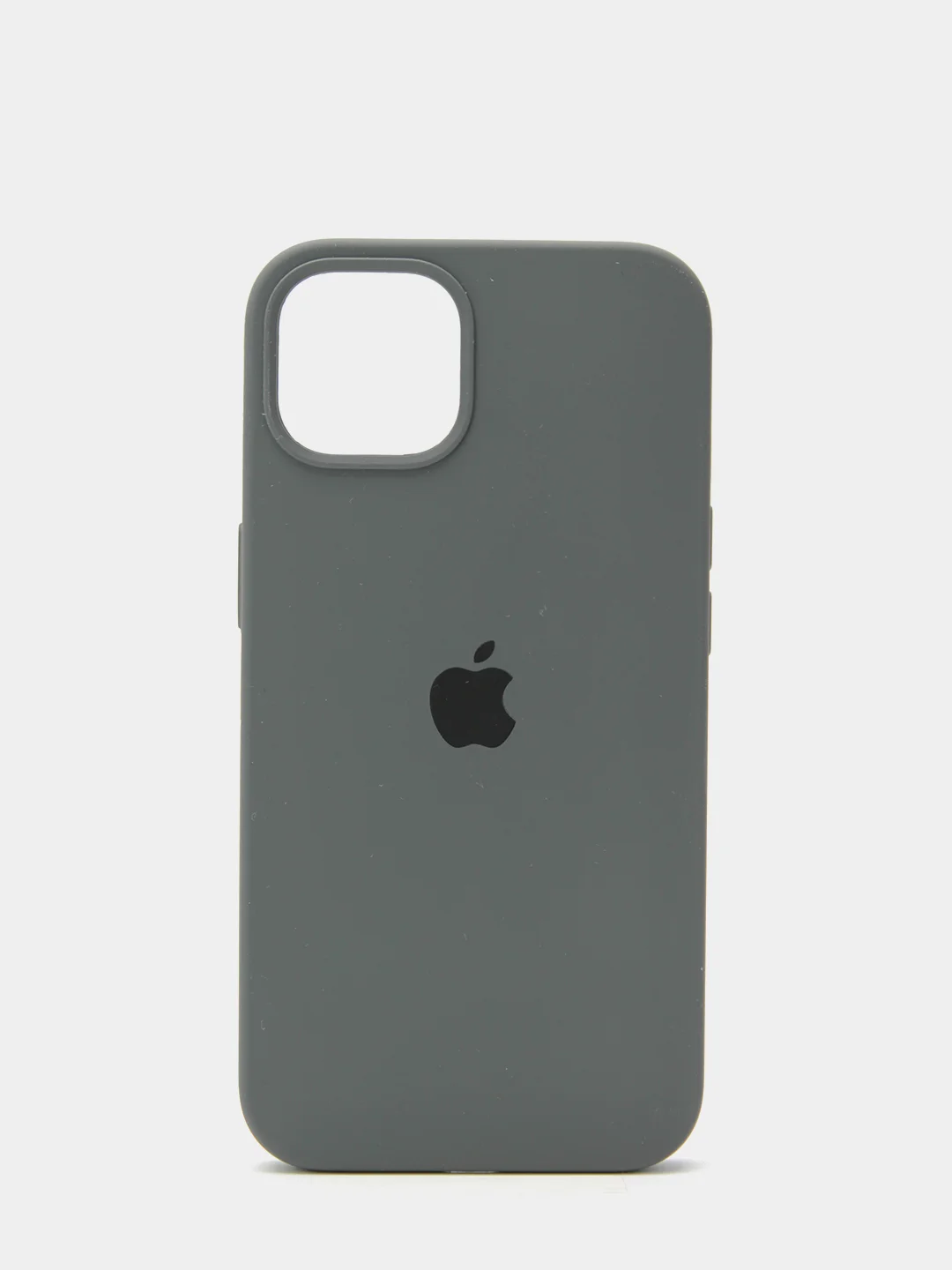 Тёмно-серый чехол Silicone Case для iPhone 13 с закрытым низом