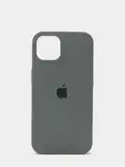 Тёмно-серый чехол Silicone Case для iPhone 13 с закрытым низом