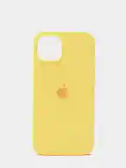 Желтый чехол Silicone Case для iPhone 13 с закрытым низом