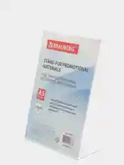 Подставка настольная для рекламных материалов А5, вертикальная, BRAUBERG