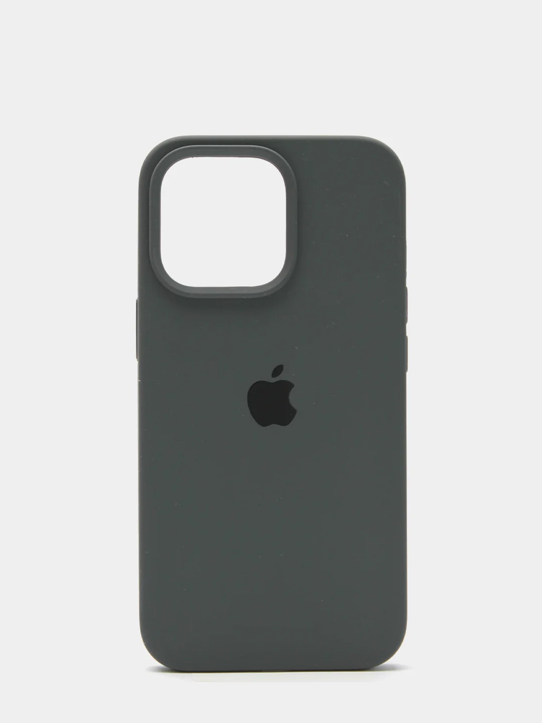 Тёмно-серый чехол Silicone Case для iPhone 13 Pro с закрытым низом