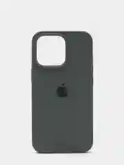 Тёмно-серый чехол Silicone Case для iPhone 13 Pro с закрытым низом