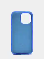 Индиго чехол Silicone Case для iPhone 13 Pro с закрытым низом