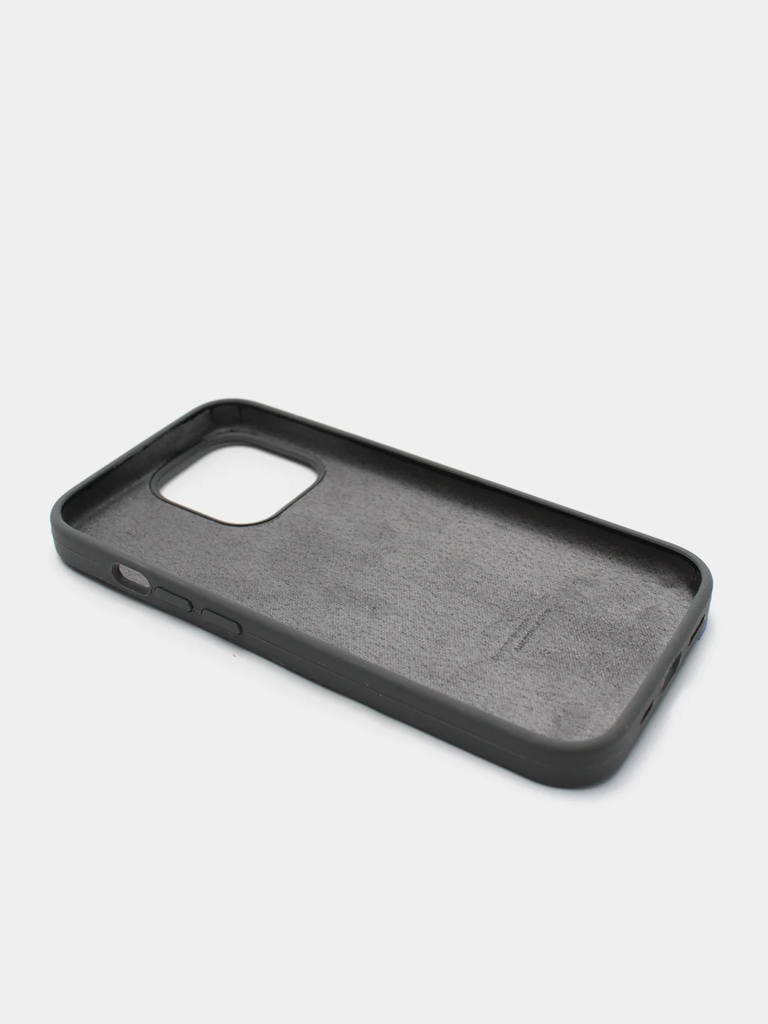 Тёмно-серый чехол Silicone Case для iPhone 13 Pro с закрытым низом