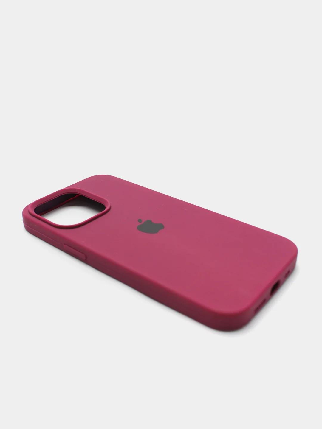 Бордовый чехол Silicone Case для iPhone 13 Pro с закрытым низом