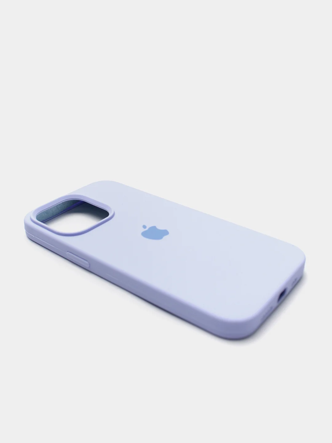 Лавандовый чехол Silicone Case для iPhone 13 Pro с закрытым низом