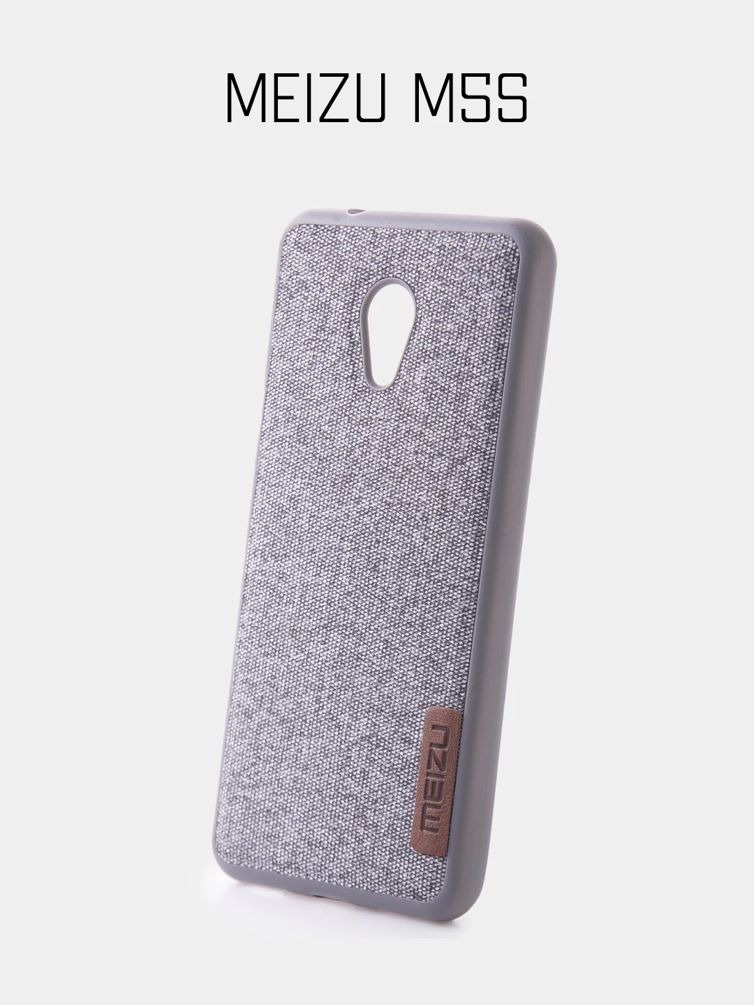 Бордовый чехол джинсовый для Meizu M5C / A5 / M5S / MX6 / M6 Note / U10
