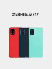 Чехол для Samsung A41, A32, A72 матовый силиконовый много цветов