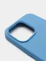 Синий чехол Silicone Case для iPhone 13 Pro с закрытым низом