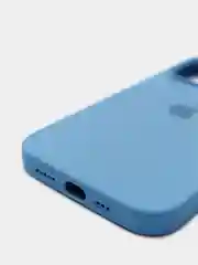 Синий чехол Silicone Case для iPhone 13 Pro с закрытым низом
