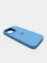 Синий чехол Silicone Case для iPhone 13 Pro с закрытым низом