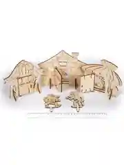 Сказка для театра деревянных игрушек "Три поросенка", КубиГрад