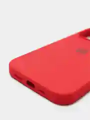 Красный чехол Silicone Case для iPhone 13 Pro с закрытым низом