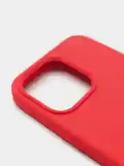 Красный чехол Silicone Case для iPhone 13 Pro с закрытым низом