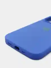 Индиго чехол Silicone Case для iPhone 13 Pro с закрытым низом
