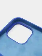 Индиго чехол Silicone Case для iPhone 13 Pro с закрытым низом