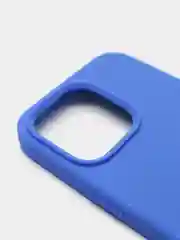 Индиго чехол Silicone Case для iPhone 13 Pro с закрытым низом