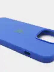 Индиго чехол Silicone Case для iPhone 13 Pro с закрытым низом