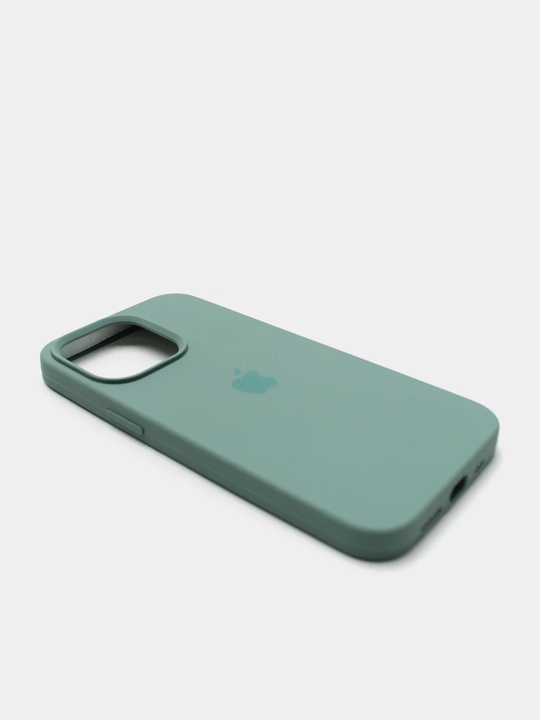 Зелёный хаки чехол Silicone Case для iPhone 13 Pro с закрытым низом