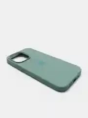 Зелёный хаки чехол Silicone Case для iPhone 13 Pro с закрытым низом