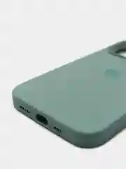 Зелёный хаки чехол Silicone Case для iPhone 13 Pro с закрытым низом