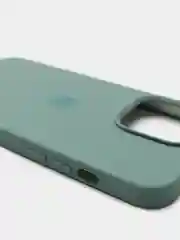 Зелёный хаки чехол Silicone Case для iPhone 13 Pro с закрытым низом