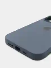 Темно-синий чехол Silicone Case для iPhone 13 Pro с закрытым низом