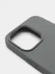 Тёмно-серый чехол Silicone Case для iPhone 13 Pro с закрытым низом