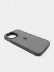 Тёмно-серый чехол Silicone Case для iPhone 13 Pro с закрытым низом