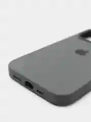 Тёмно-серый чехол Silicone Case для iPhone 13 Pro с закрытым низом