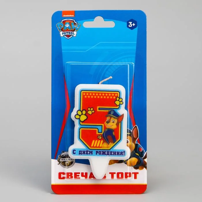 Свеча для торта "Щенячий патруль"