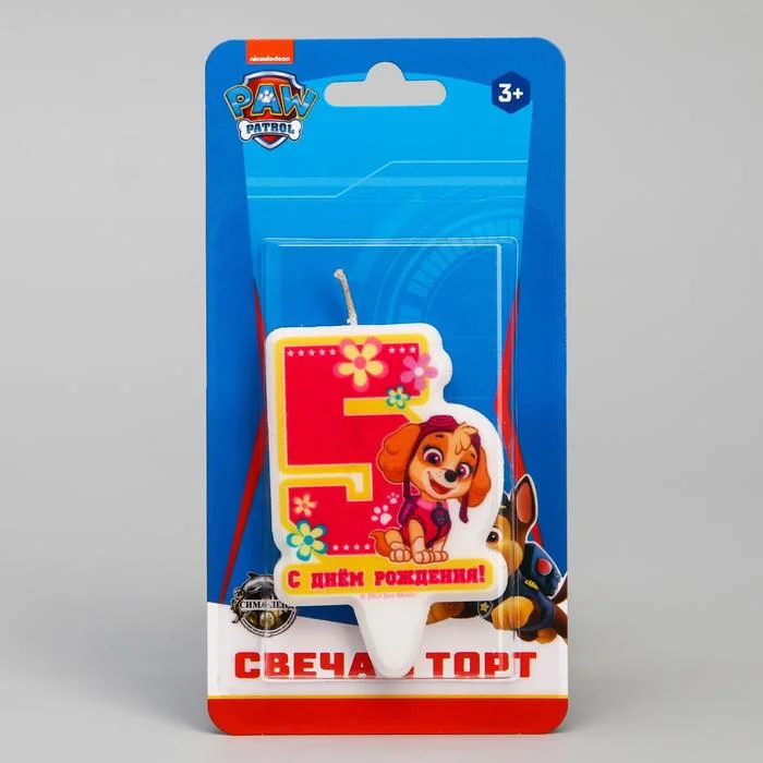 Свеча для торта "Щенячий патруль"