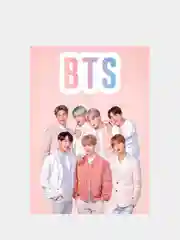 Угольный конверт подарочный для денег с фото открыткой k-pop "BTS"