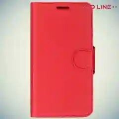 Красный чехол книжка для Meizu M3s Mini