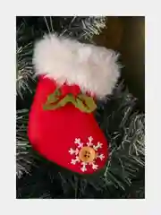 Елочная игрушка "Рождественский носок"
