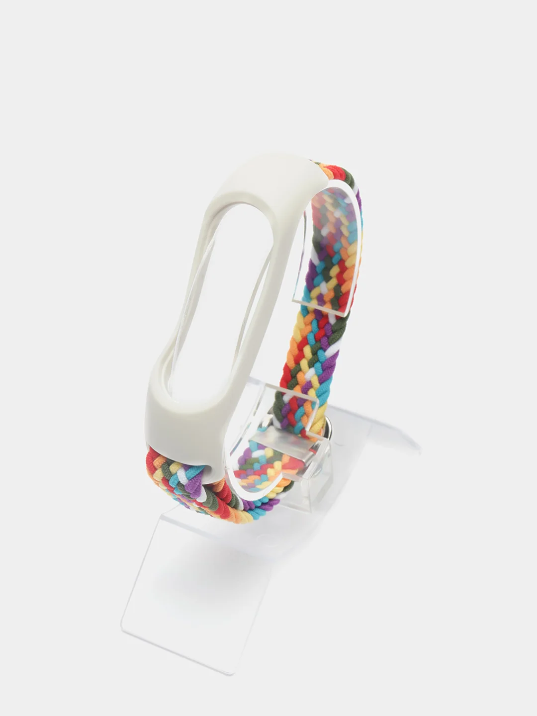 Пурпурный плетеный нейлоновый ремешок / монобраслет с регулировкой для Xiaomi Mi Band 3, 4, 5 и 6