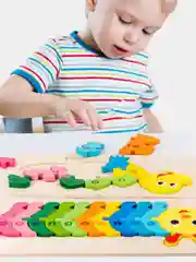 Деревянный пазл / Деревянный пазл по номерам / Развивающая игрушка