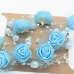Аметистовый бусины с розами на нитке для рукоделия