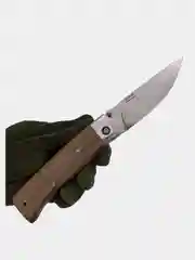 Нож складной "Стерх" туристический, сталь AUS-8, рукоять орех, сталь (г. Кизляр, Россия)