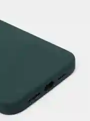 Зеленый чехол для iPhone 12 Pro Max, силиконовый, c логотипом