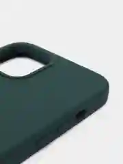 Зеленый чехол для iPhone 12 Pro Max, силиконовый, c логотипом