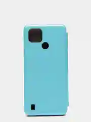 Голубой чехол-книжка для Realme C21 (Реалми С21)