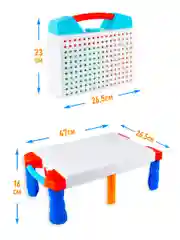 Развивающий конструктор 3D с шуруповертом на батарейках / мозаика, 227 деталей